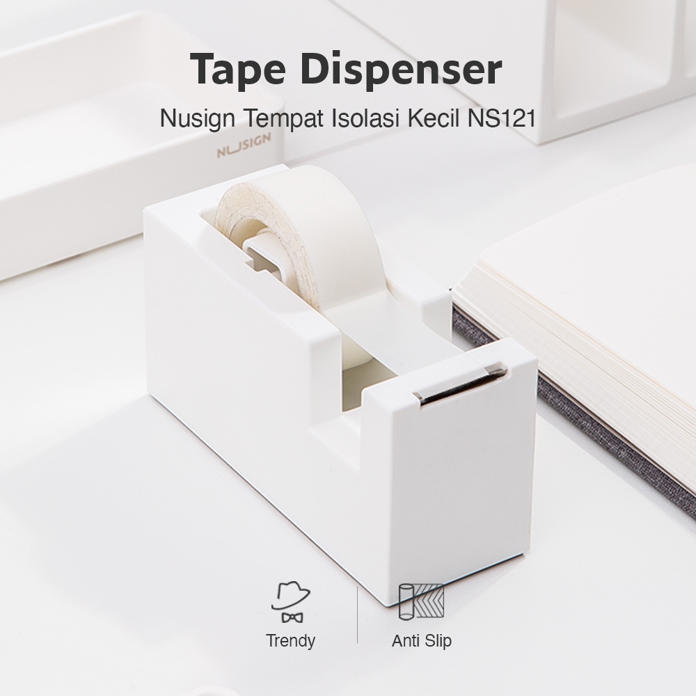 Nusign Dispenser Tape Isolasi Non Slip Pisau Tajam Warna-Warni NS121