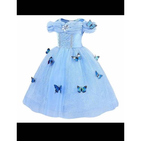 Kostum Princess Cinderella Murah Baju Dress Pesta Anak Disney Import