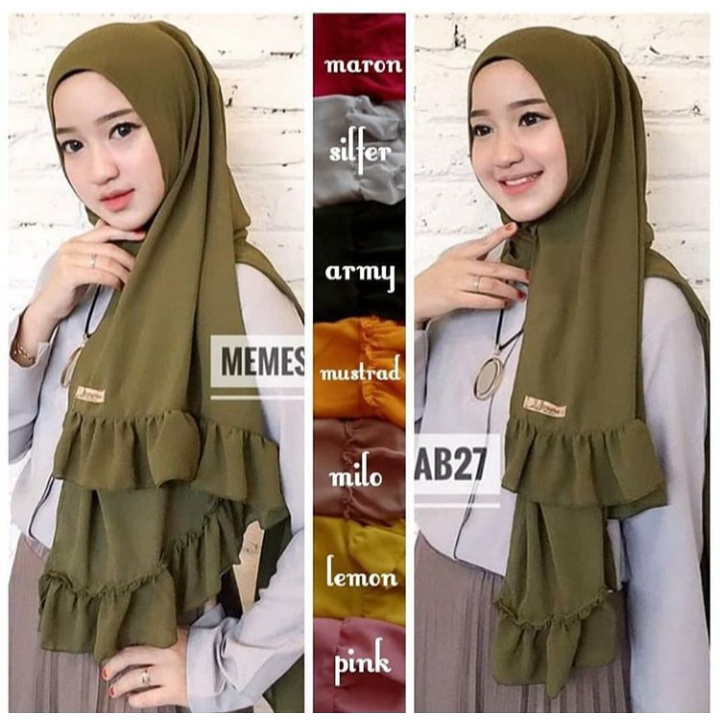 

Jilbab Pashmina Kriwil Rempel