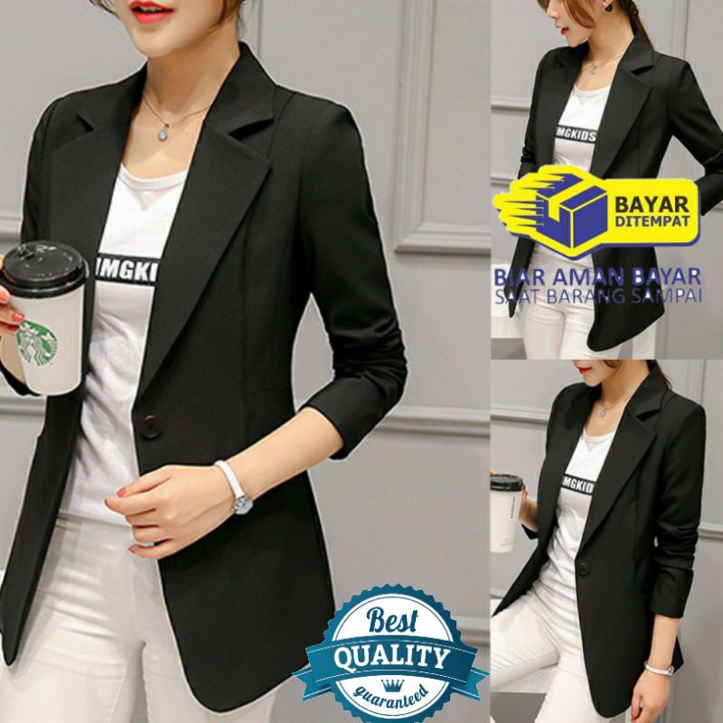 Jas cewe jumbo / Jas wanita kerja / Jas Korean style / Jas wanita