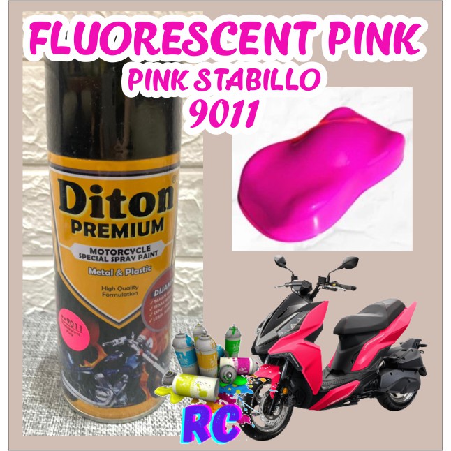 9011 Fluorescent Pink DITON Premium 400cc warna stabilo