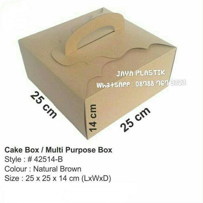 

Dus Kue Cantik Gift Box Elegan Box Kue 25X25X14Cm 42514 Isi 5Bh Soh Tokotaraka94