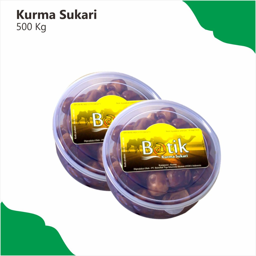 

Kurma Sukari Batik Asli Termurah 1/2 Kg Grade Quality