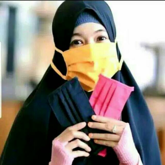 Masker Kain Hijab Tali