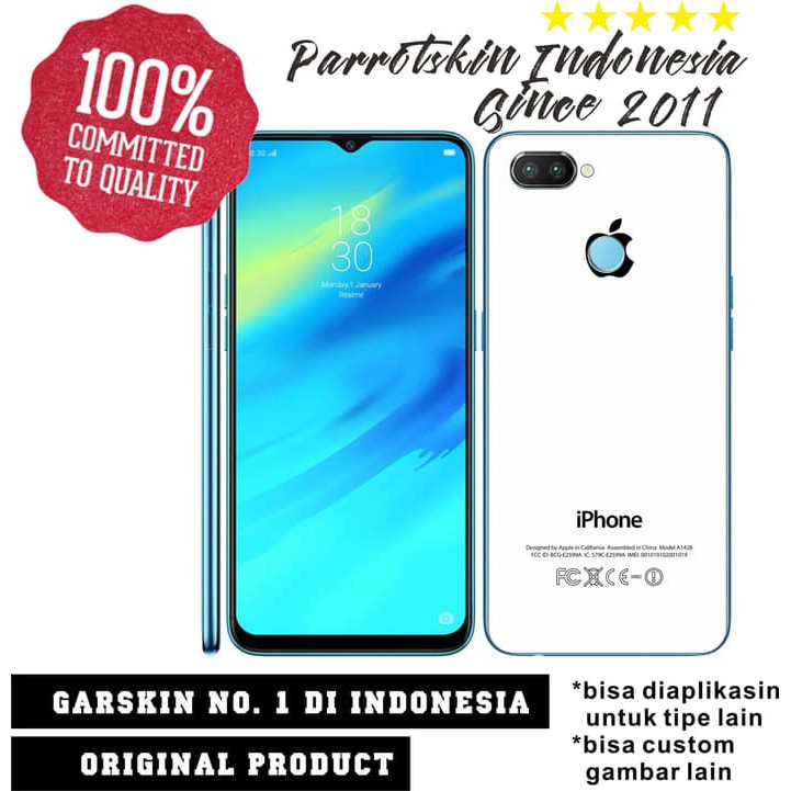 Garskin Skin Oppo Realme C1 Iphone Style edition case