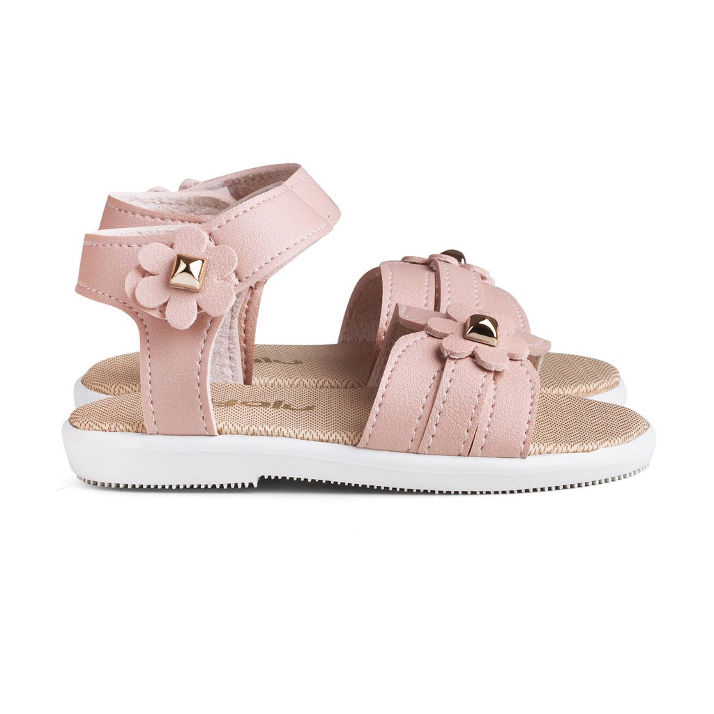 sandal anak cewek tali aksesoris bunga ringan T3M PINK