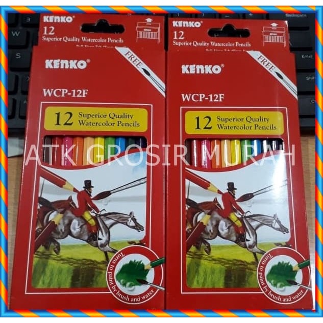 

WARNAPENSIL- KENKO 12 SUPERIOR QUALITY WATERCOLOR PENCILS WCP-12F -PENSIL WARNA