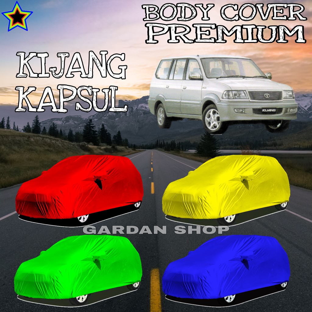 Sarung Mobil KIJANG KAPSUL Polos WARNA Body Cover Kijang PREMIUM