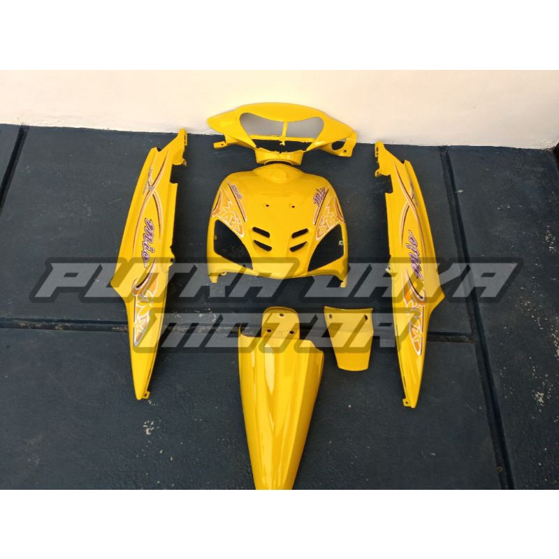 bodi fullset yamaha mio sporty th.2002 kuning kap yamaha mio sporty dek bodi set yamaha mio sporty f