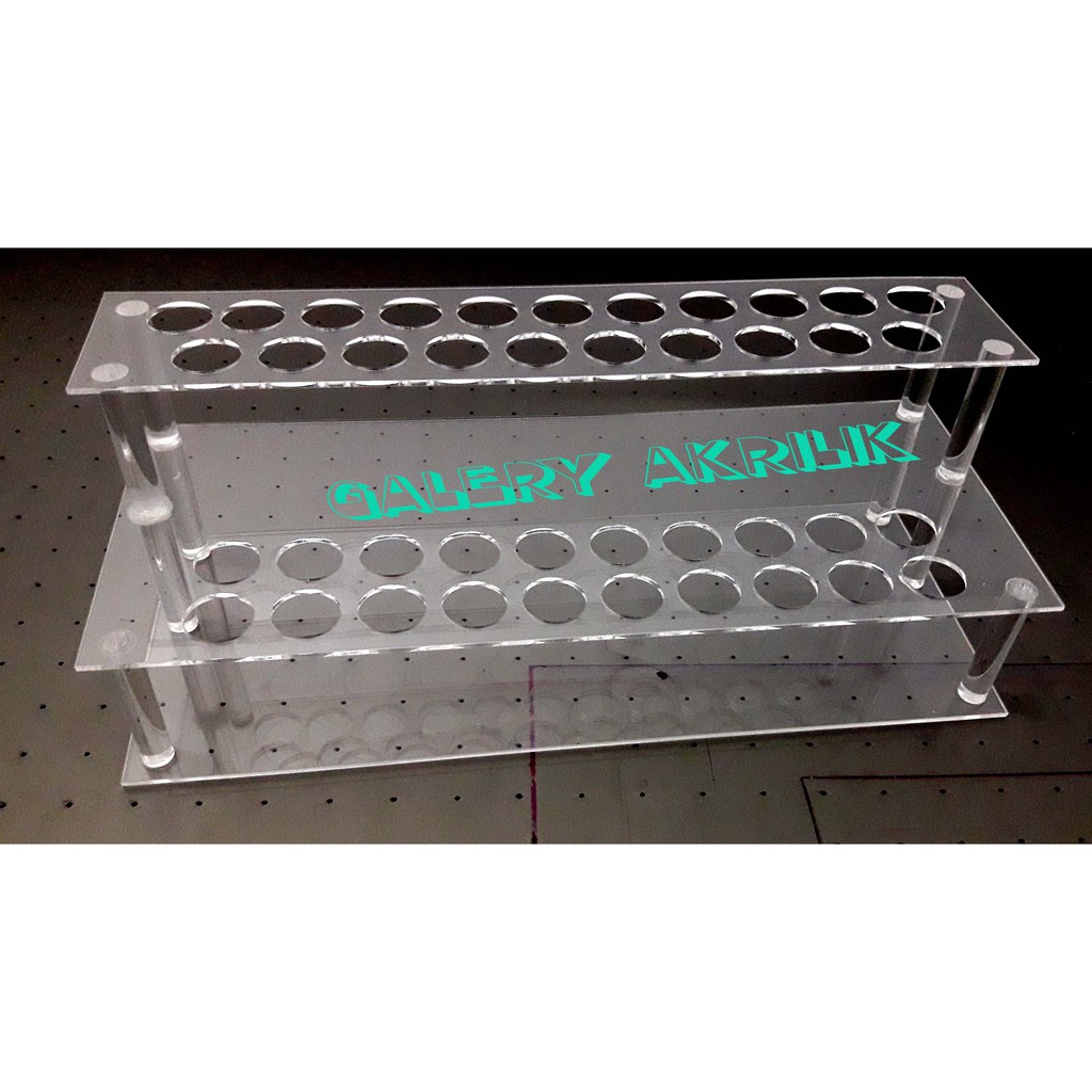 Tempat parfum acrylic akrilik display parfum roll on, rak storage akrilik parfum roll on