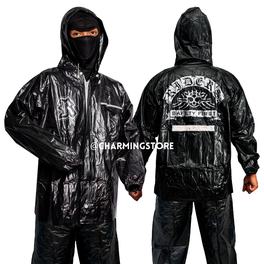 Mantrol Jas Hujan Setelan Jaket Celana Baju Hujan Dewasa  Jas Ujan Pria Waterproof Mantel Hujan Pria