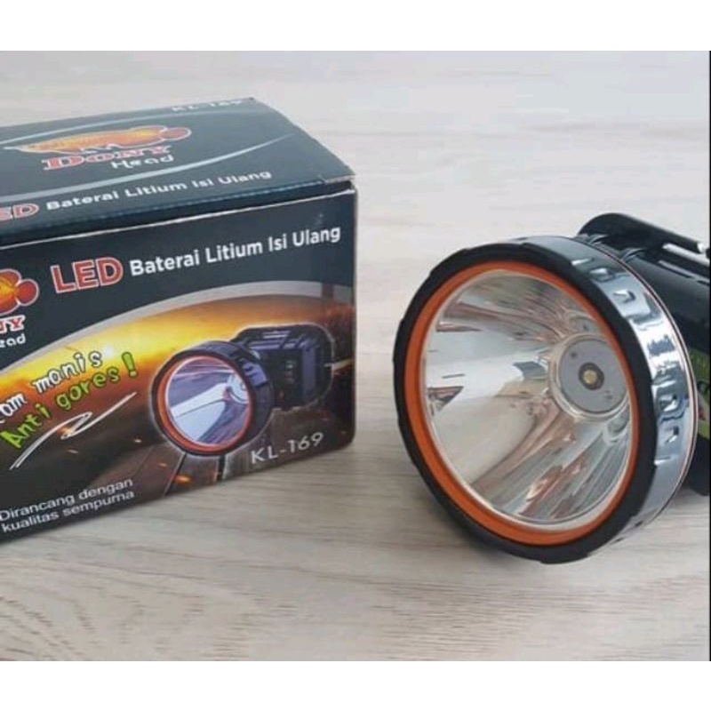 Senter Kepala LED DONY KL-169 Hitam Manis/Headlamp Dony 10 Watt
