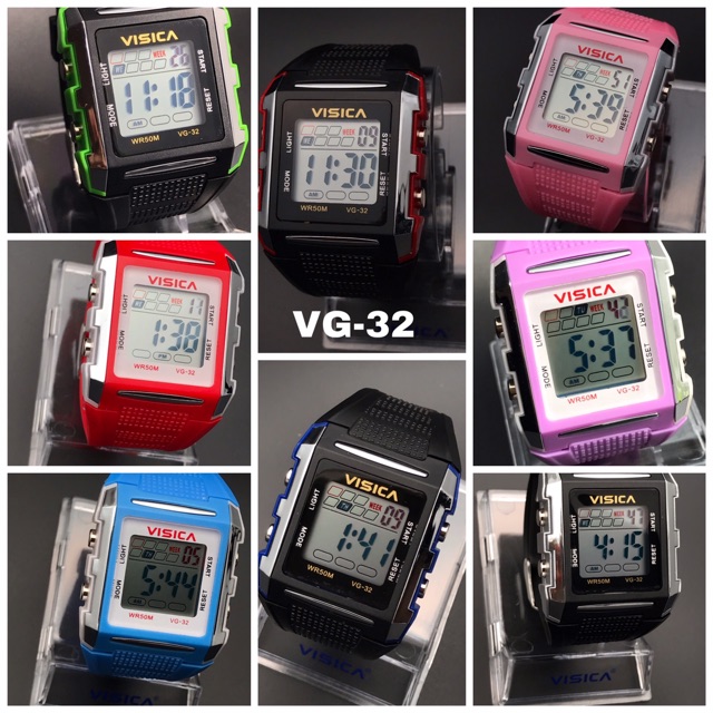 Original Jam Tangan Visica Sporty Digital Fashion Elegan Arloji Watch