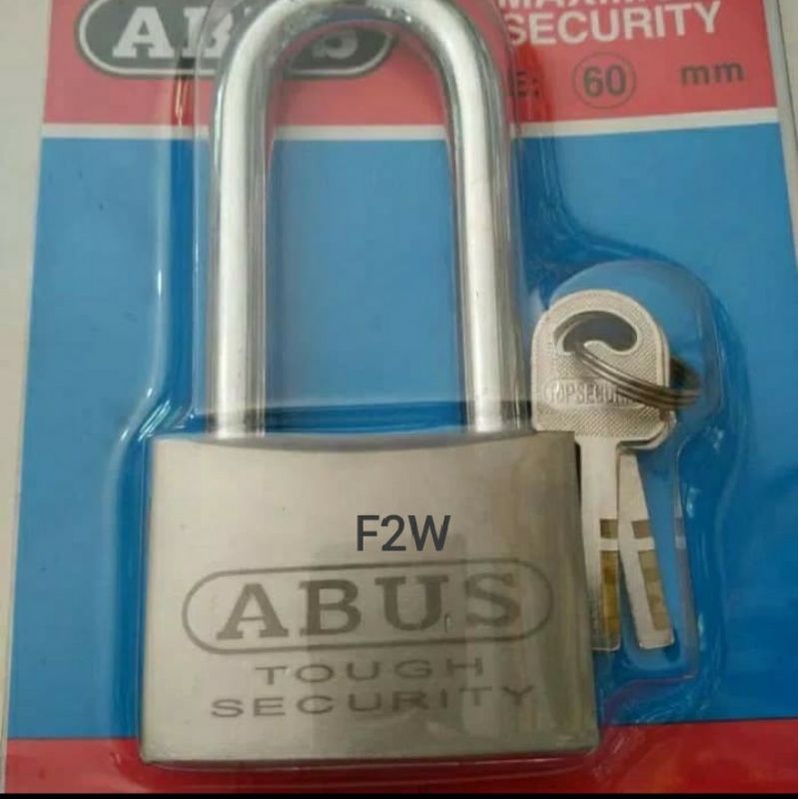 GEMBOK ABUS 60MM LEHER PANJANG GEMBOK PUTIH ABUS GEMBOK RUMAH PAGAR TOKO ABUS PADLOCK