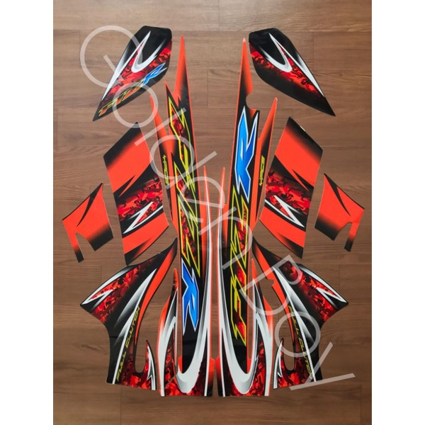 Striping Sticker Stiker fiz r 2005 oren 2005 orange