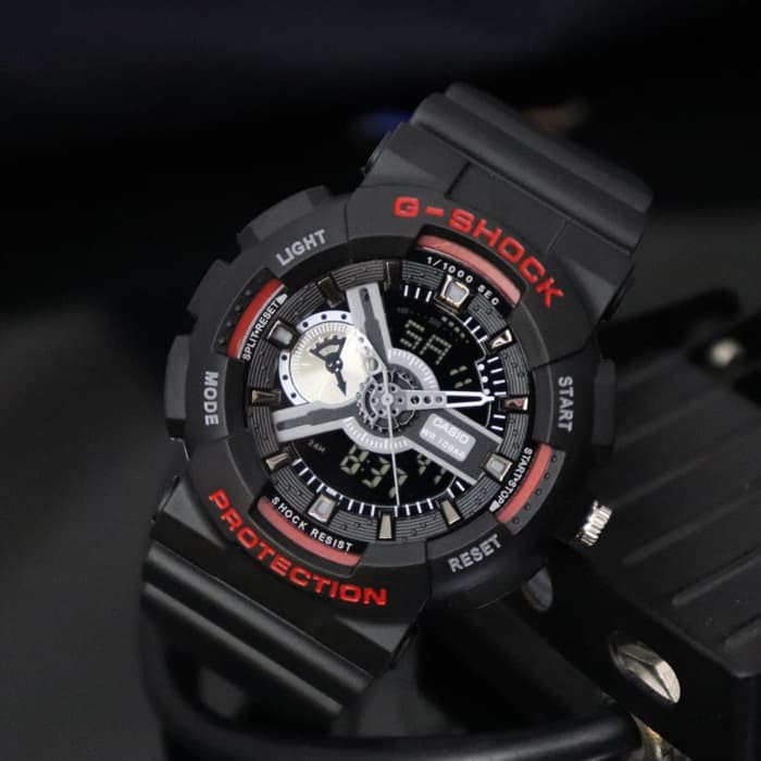 TERMURAH jam tangan casio gshock ga110 g shock ga 110 hitam merah Murah