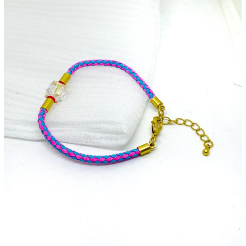 gelang wanita //gelang kawat kristal//perhiasan
