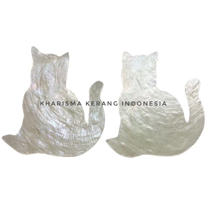 CAPIZ SHELL CAT SHAPE KERANG SIMPING KULIT KERANG CAPIZ CAPIZ SHELLS KULIT KERANG SIMPING SIMPING