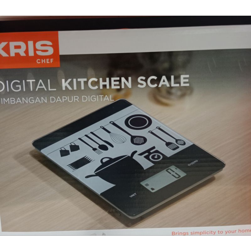 KRISCHEF Timbangan Dapur Digital/Digital Kitchen Scale