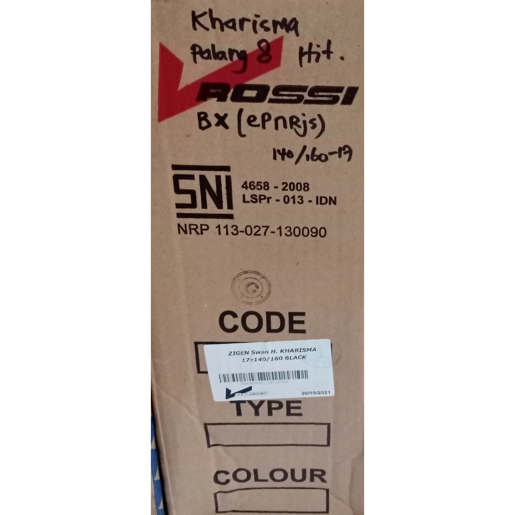 Velg pelek vleg VROSSI bintang palang 8 5 KHARISMA HONDA KHARISMA SUPRA X 125 RACING SNI depan dan b