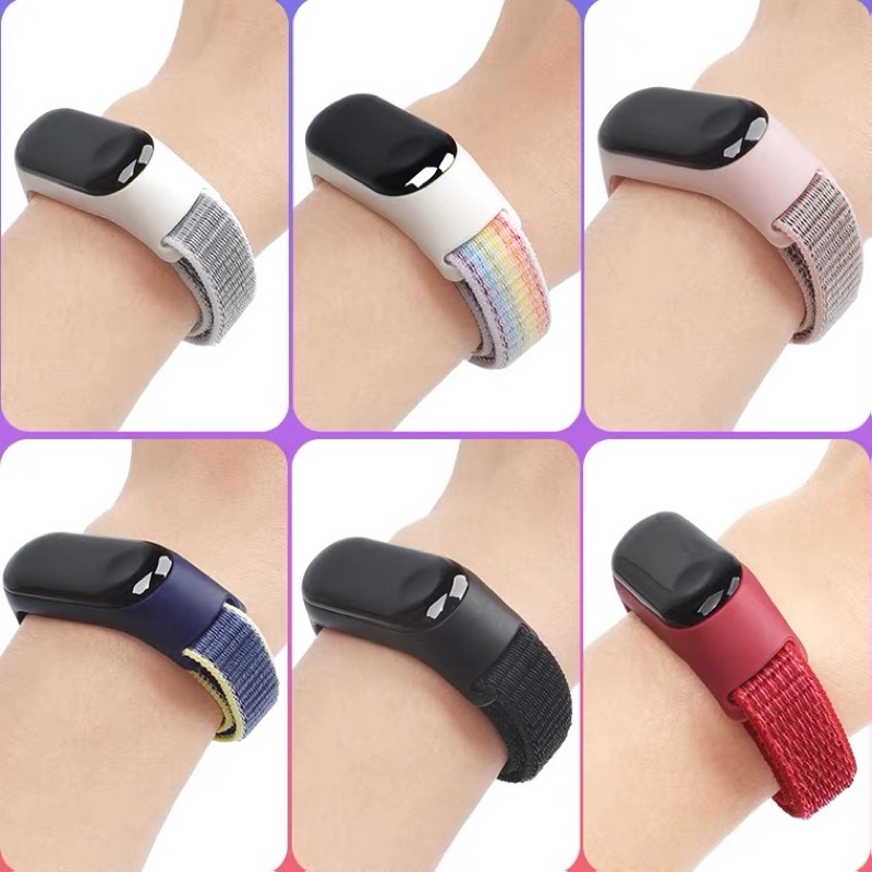 Strap Mi Band 7 6 5 3 4 Nilon Tali Pengganti Xiaomi Mi Band 7 Nilon Warna Warni