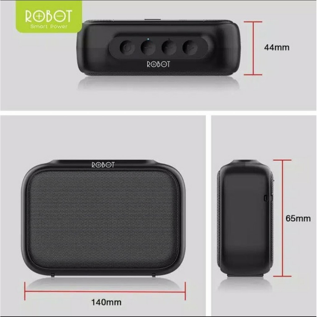 Robot RB100 Dots Bluetooth Speaker portable wireless micro sd usb