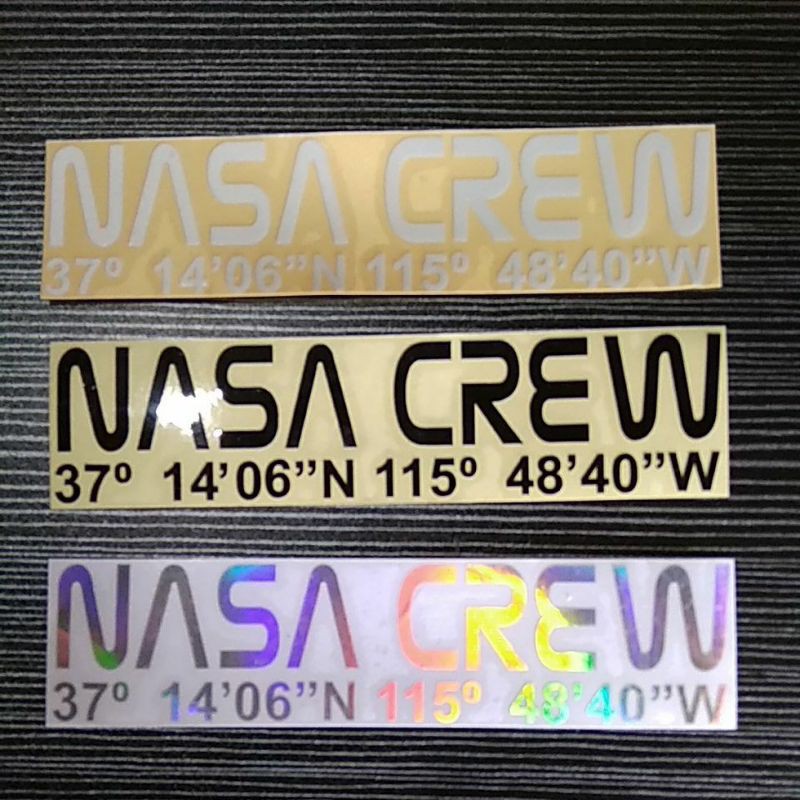 STICKER NASA CREW CUTTING
