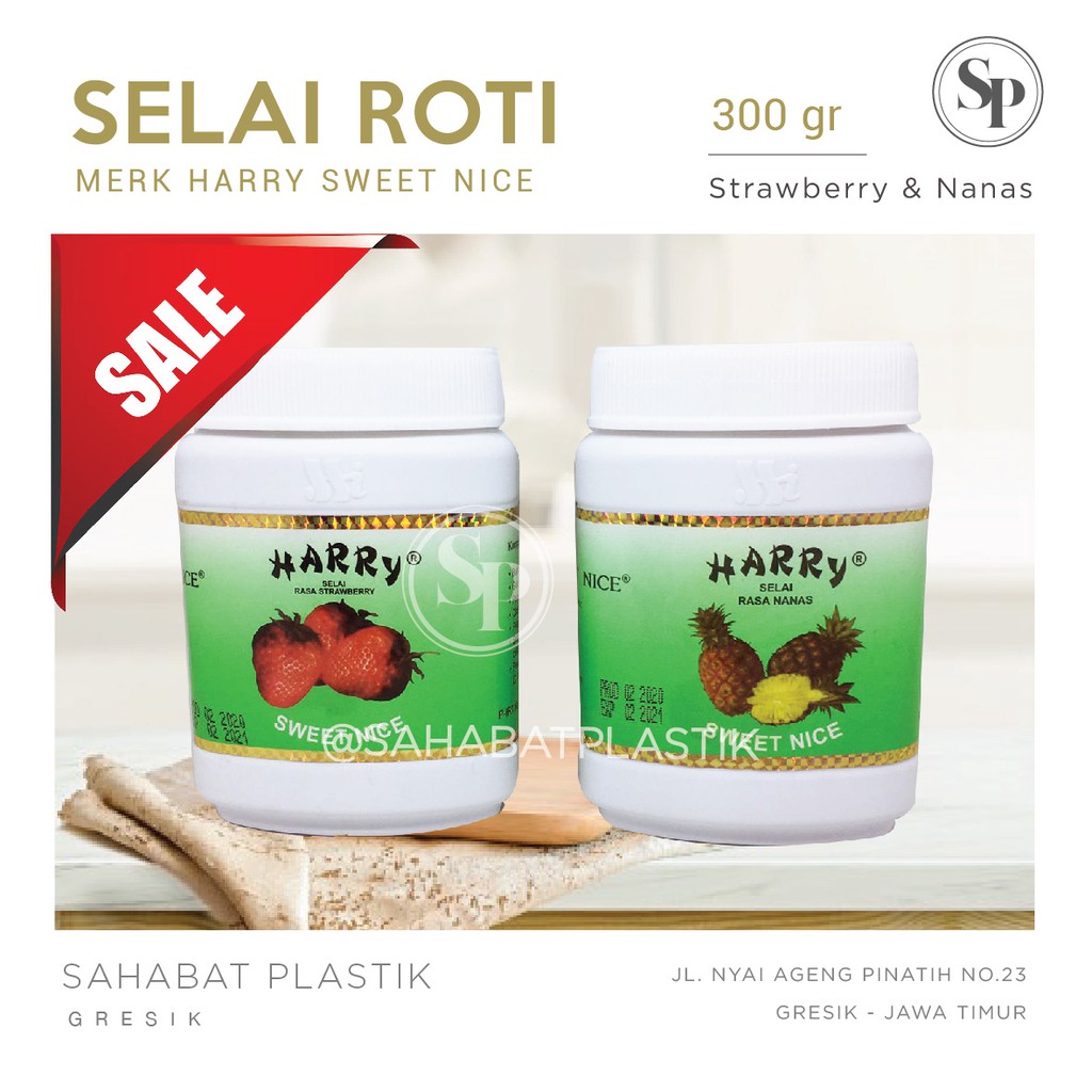

SELAI ROTI STRAWBERRY/ SELAI NANAS/ SELAI HARRY/ SWEET NICE 300 GR
