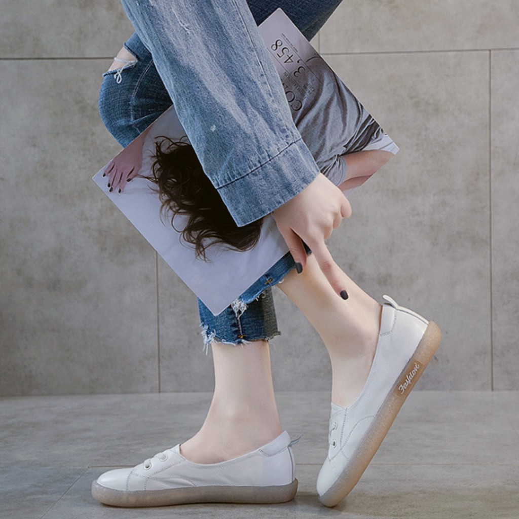 Sepatu Sneakers Wanita Model Terbaru,  Sepatu Flat Casual Slip-On wanita Vol.9