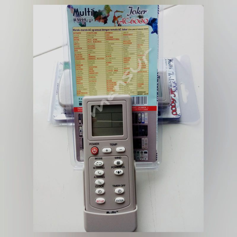 Remote ac multi universal joker ac 5000/6000
