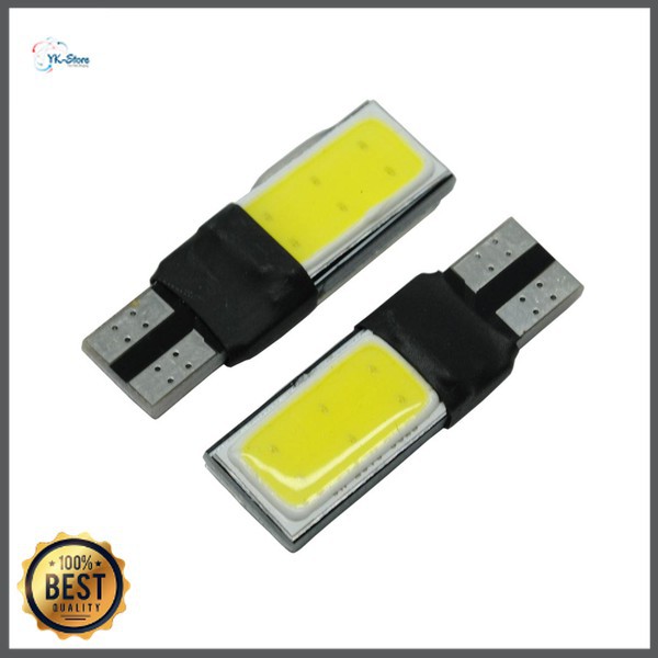 GS8 Lampu Parkir Mobil LED Canbus T10 194 501 W5W SMD COB 2 PCS YADE White