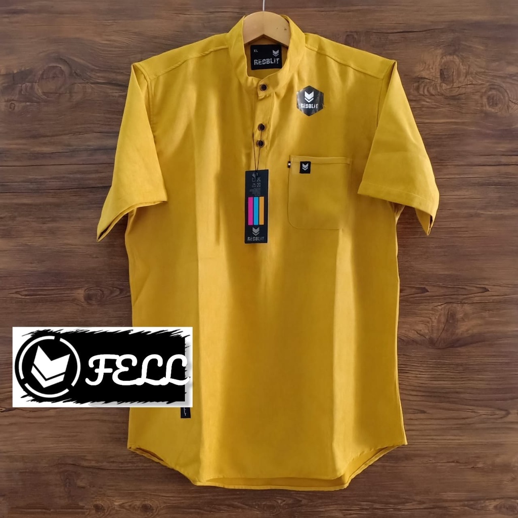 BELI baju koko pria lengan pendek kurta dewasa bahan toyobo BELI