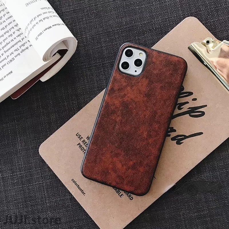 Case Bahan Kulit Pu Dengan Logo Untuk Iphone 7 8 Plus X Xs Xr 13 12 11 Pro Max