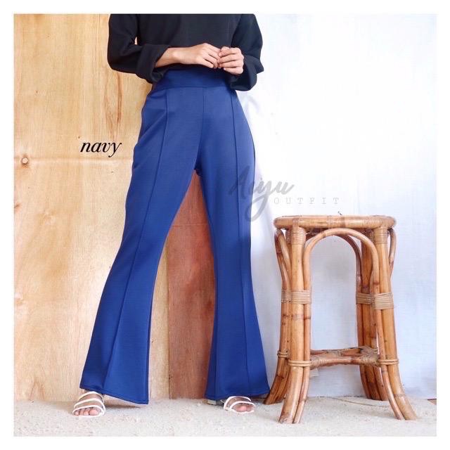 CUCI GUDANG!! (LIST DEPAN) BELL BUTTOM SCUBA/ CUTBRAY PANTS SCUBA/ CELANA PALAZO/ FLARE PANTS WIDE LEG SCUBA PANTS