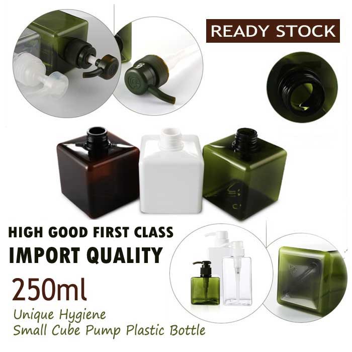 Dispenser Sabun 250 ml Botol Pump Plastik Tebal Pompa Sabun Cair Cuci Tangan Ekslusif Unik 250ml
