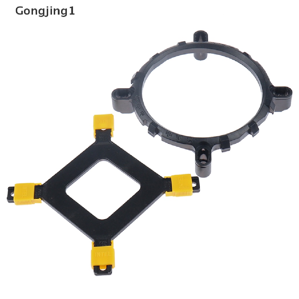 Gongjing1 Bracket Holder Kipas Pendingin CPU Untuk Intel 775 1150 1155 1156 1366