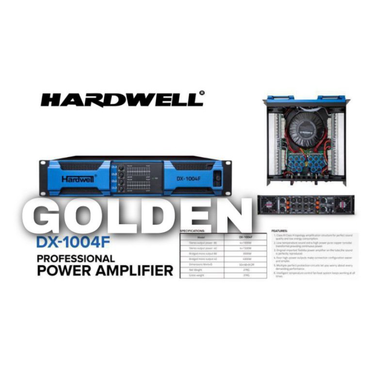 Power Hardwell DX1004F Amplifier 4 Channel Hardwell DX 1004F Original
