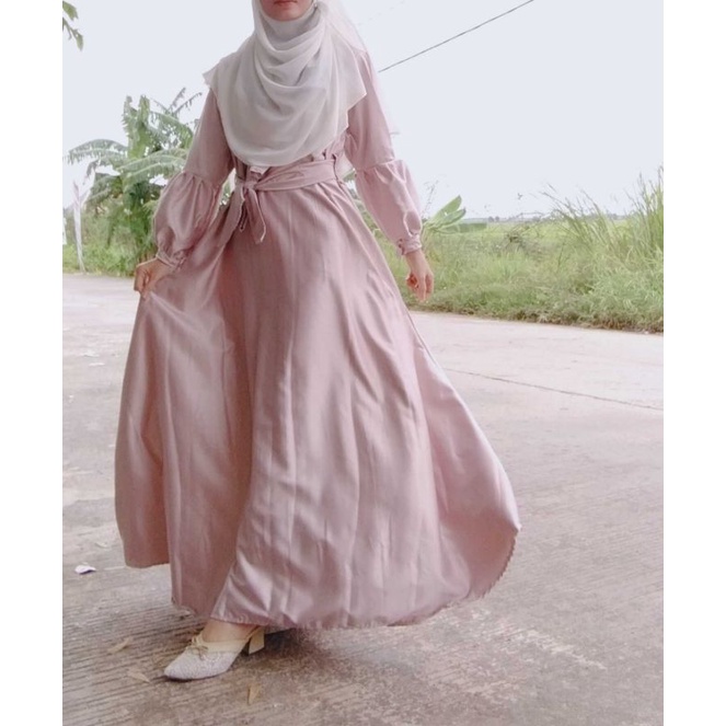 Gamis Satin Velvet