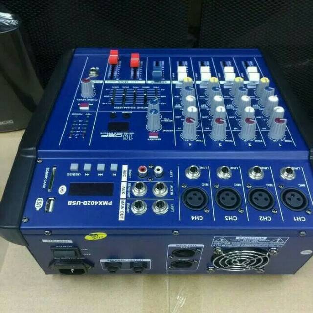 POWER MIXER PMX 402D USB BLUETOOTH