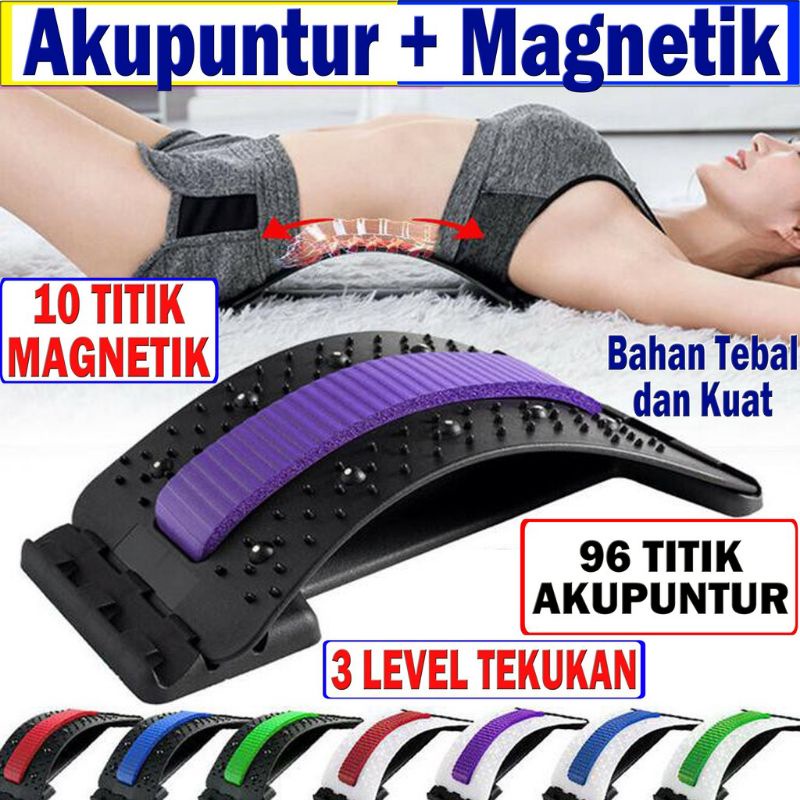 (MAINANKYU) Orthopedi Akupuntur + Magnetic Sandaran Punggung Terapi Sakit Pinggang 10 Magnet orthoplus ortopedi