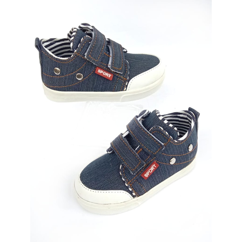 VIYOY Sepatu Anak Sneaker Sport Denim 1 - 5 thn Baby Shoes Trendy