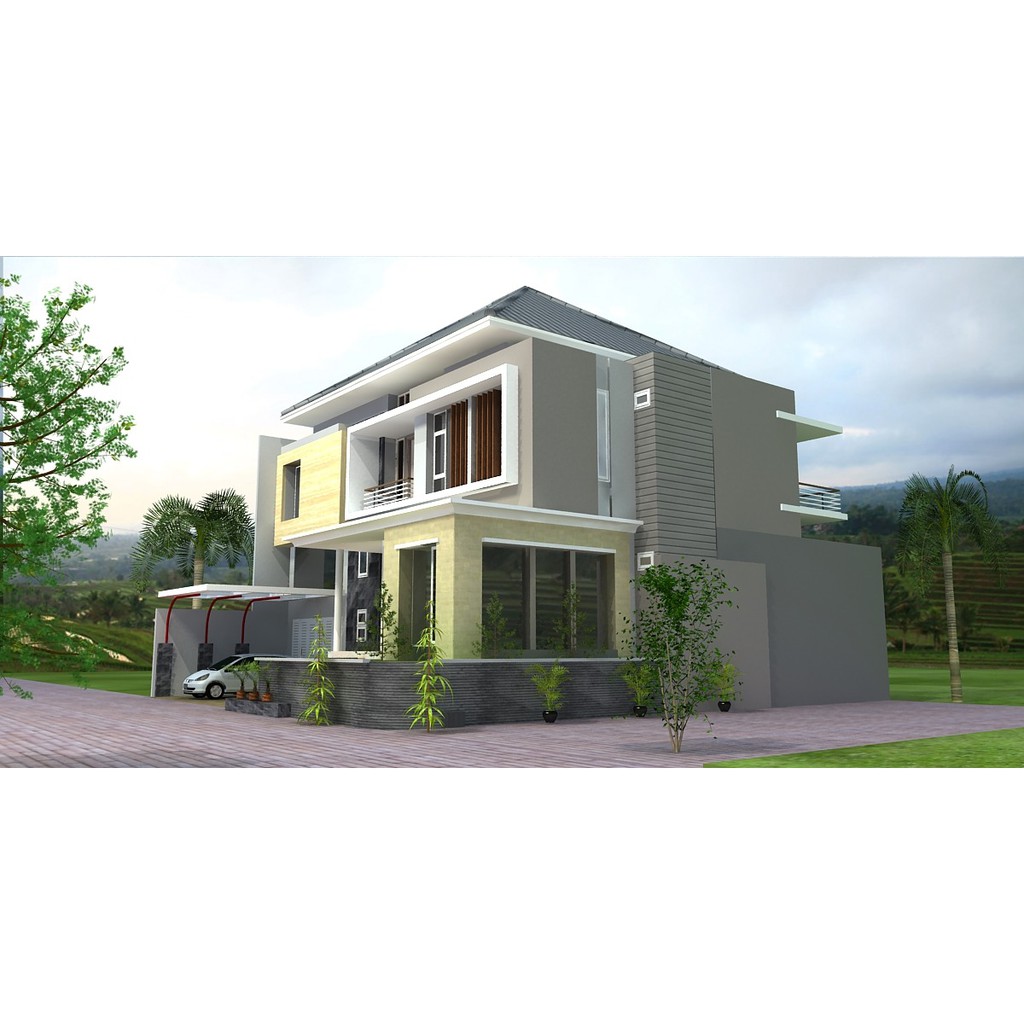 Jual Desain Rumah 2 Lantai Type 550 Ukuran 17 X 19 Meter Indonesia Shopee Indonesia