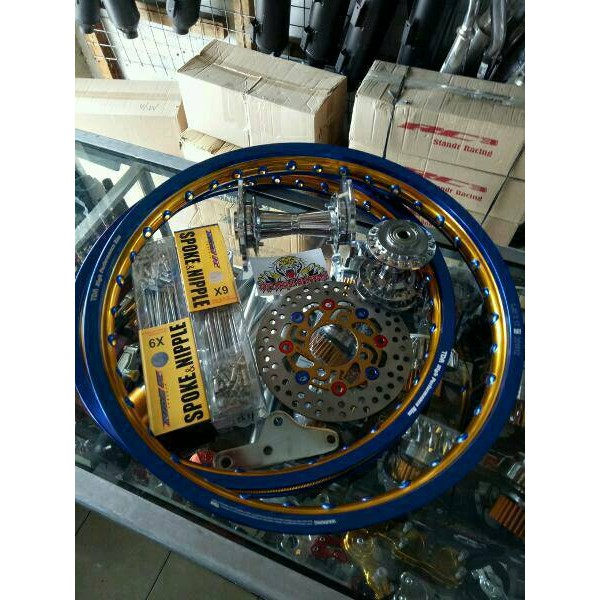sepaket velg tdr ninja r ninja rr tromol becak