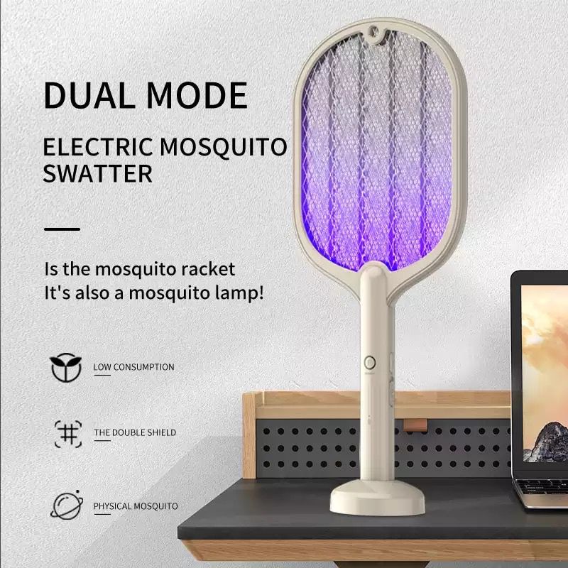 Raket Nyamuk Wireless Dual Fungsi Aesthetic Luby L3852