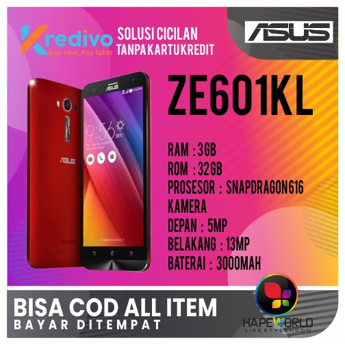 ZENFONE 2 LASER ZE601KL [3GB/32GB] HP ANDROID MURAH GARANSI RESMI