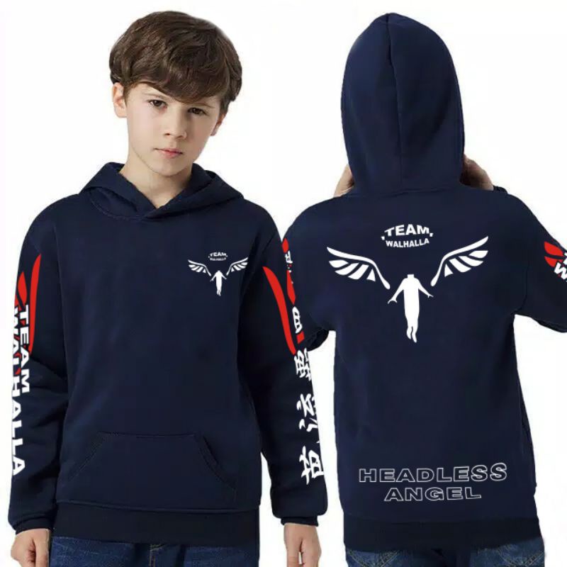 COD/DS/SWEATER HOODIE ANIME TEAM WALHALLA XS  (7-11thn)