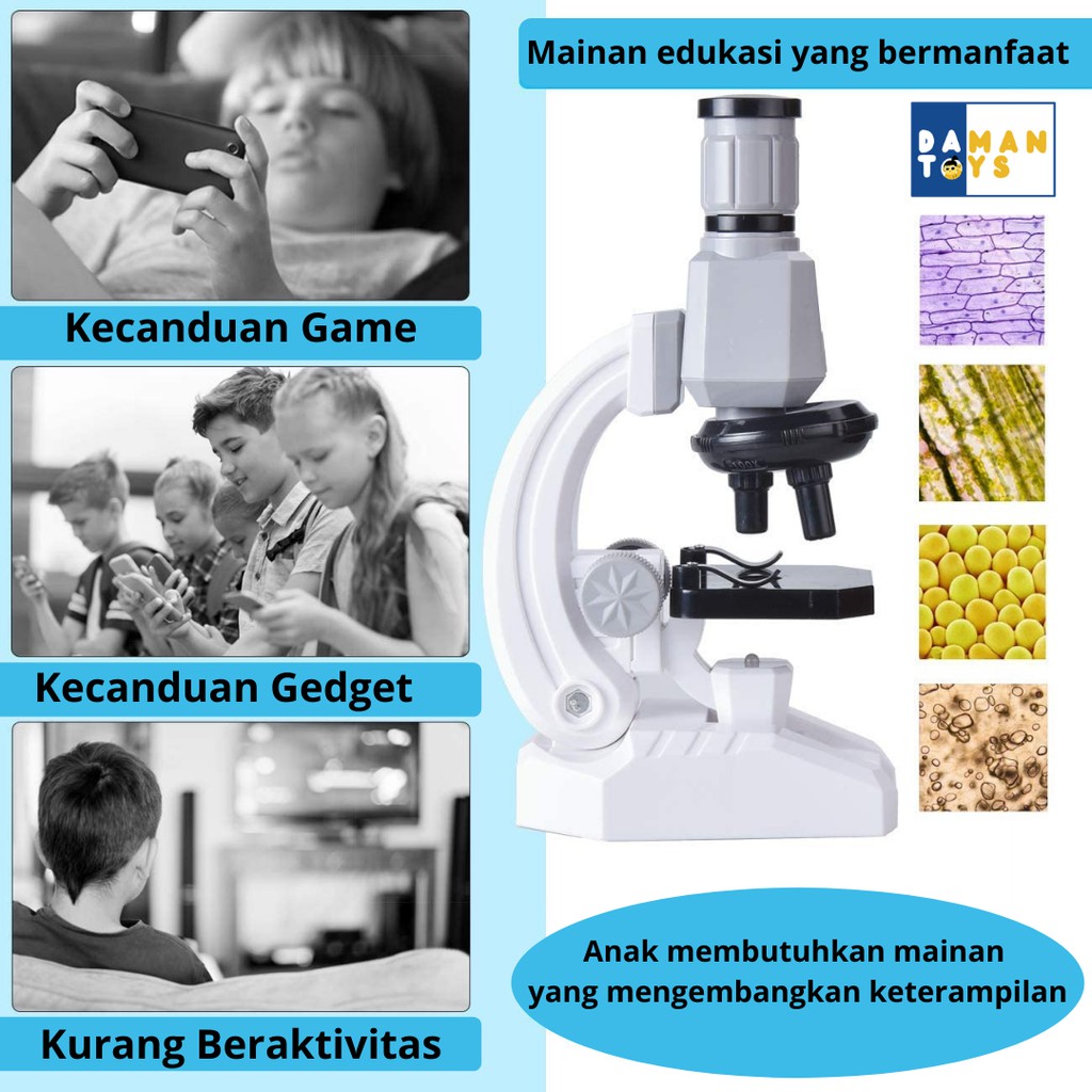 Mainan Anak Science Microscope, Telescope Teropong, Wind Power Blast, Mainan Edukasi Anak