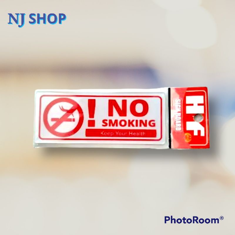 

[Sign Board] - "NO SMOKING" BAHAN AKRILIK