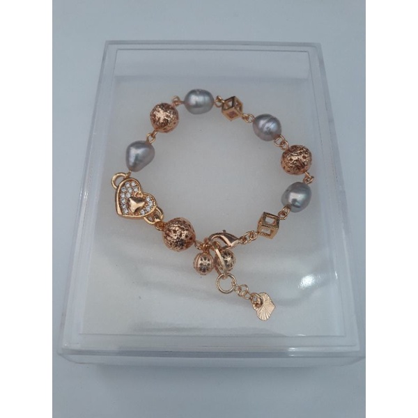 Gelang Rhodium Mutiara Lombok