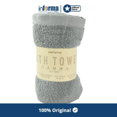 INFORMA - HANDUK MANDI - BATH TOWEL MARSHMALLOW 60X120CM GREY Best Seller